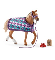 Schleich - Horse Club - English Thoroughbred with Blanket (42360)