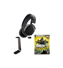 Steelseries - Arctis 7+ Wireless Gaming Headset & HS Stand  &  Rainbow 6 Extraction (Gamecode) - Bundle