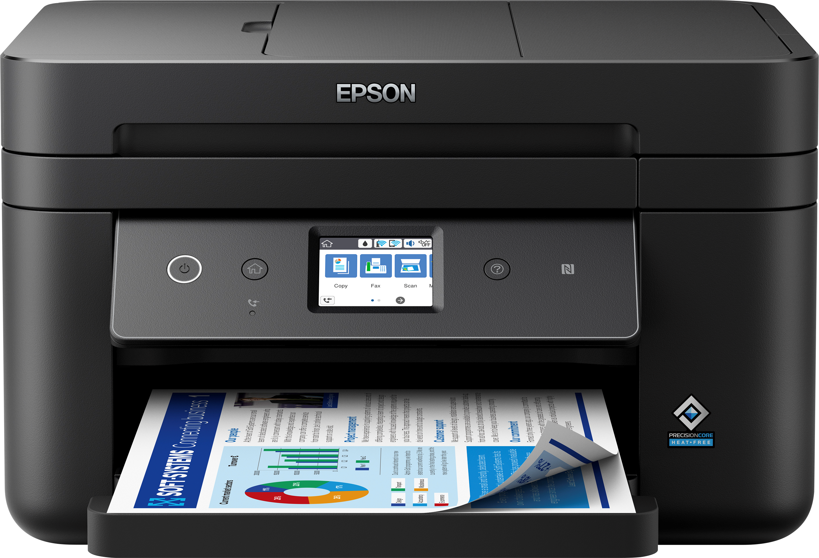 Epson - WorkForce WF-2880DWF Multifunction Printer Black