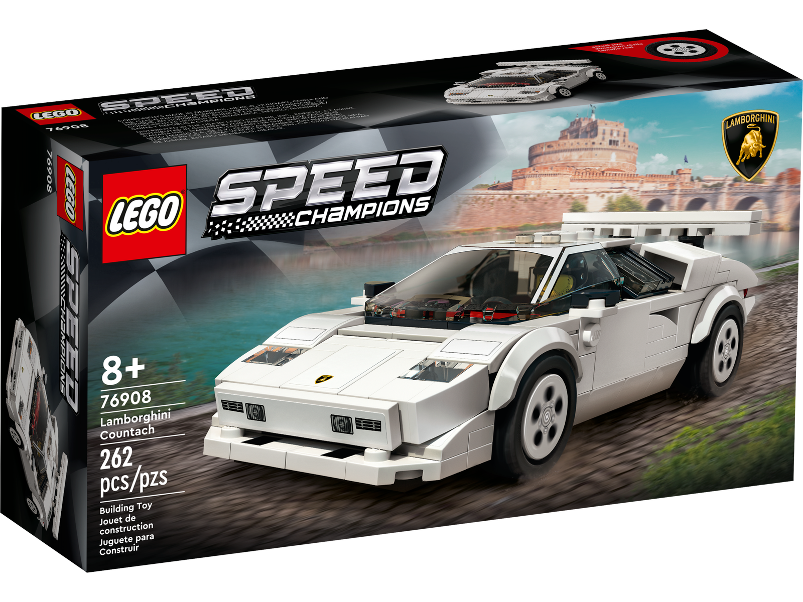 Suradam vil gøre Konklusion Køb LEGO Speed Champions - Lamborghini Countach (76908)