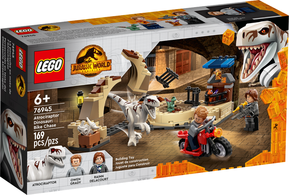 LEGO Jurassic World - Atrociraptor-dinosaur: motorcykeljagt (76945)