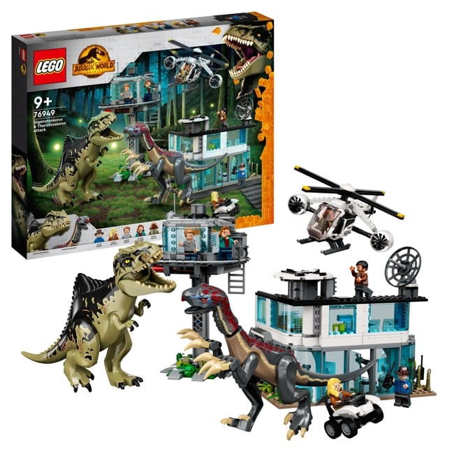 LEGO Jurassic World - Giganotosaurus og Therizinosaurus angriper (76949)