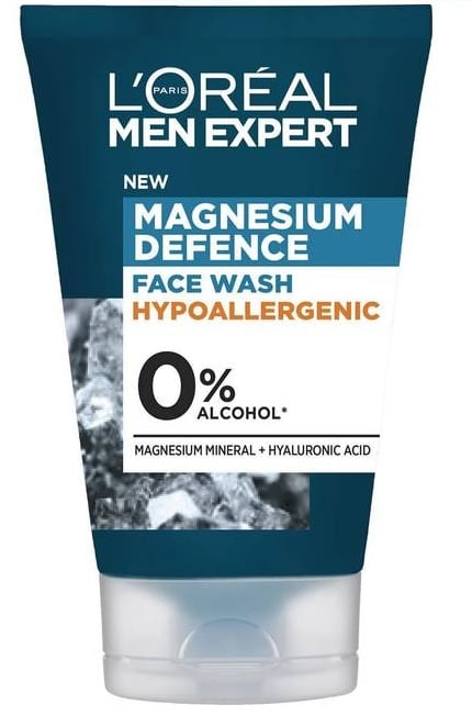 L'Oréal Paris - Men Expert Magnesium Defense Face Wash 100 ml - Skjønnhet