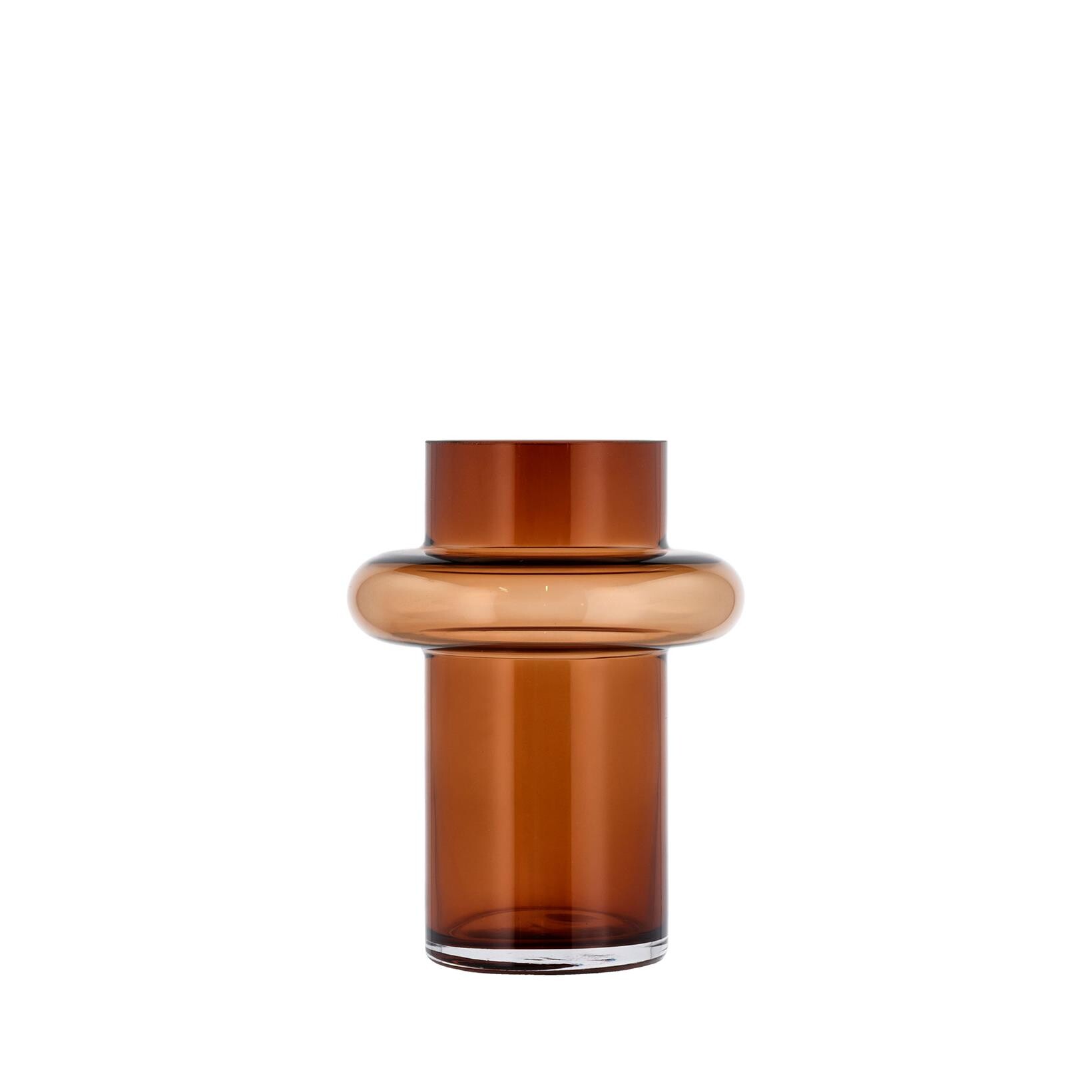 Lyngby Glas - Tube Vase - 20 cm - Amber (23556)