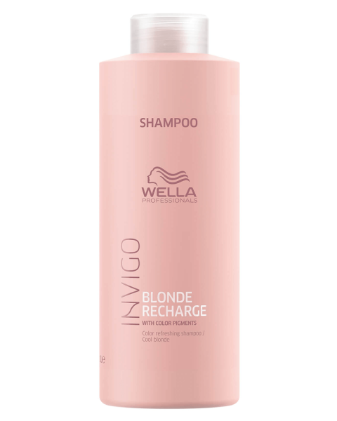 Wella - Invigo Blonde Recharge Cool Blonde Shampoo 1000 ml - Skjønnhet