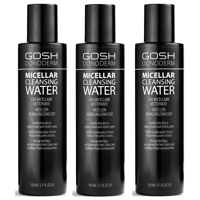 GOSH - 3x Donoderm Micellar Water 150 ml - Skjønnhet