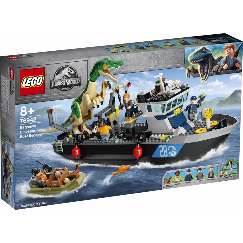 LEGO Jurassic World - Baryonyx Dinosaur Boat Escape (76942)