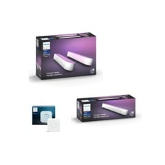 Philips Hue - Play Light Bar 2-pack Vit & Light Bar Enkelpaket & Hue Bridge - Paket