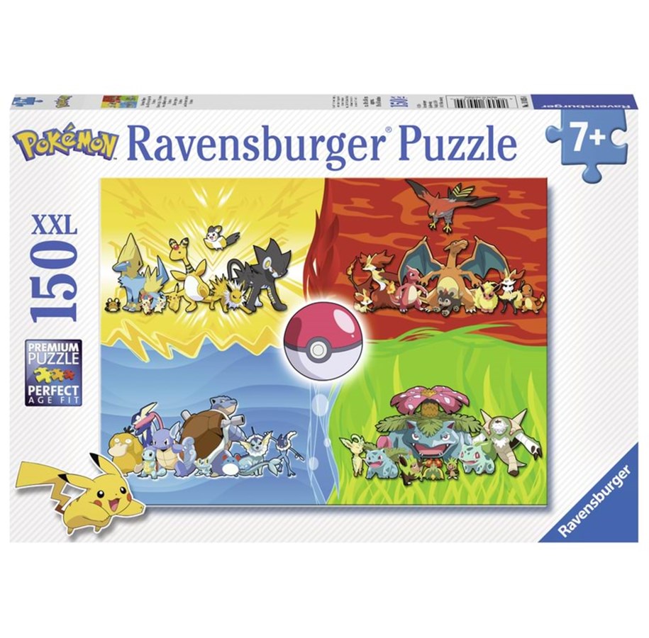 Pokémon Puzzle - Pokemon Types (150 XXL Pieces) (10110035) - Leker