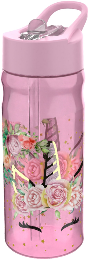 Valiant - Unicorn Flowers - Water Bottle (090208716-21000356) - Leker