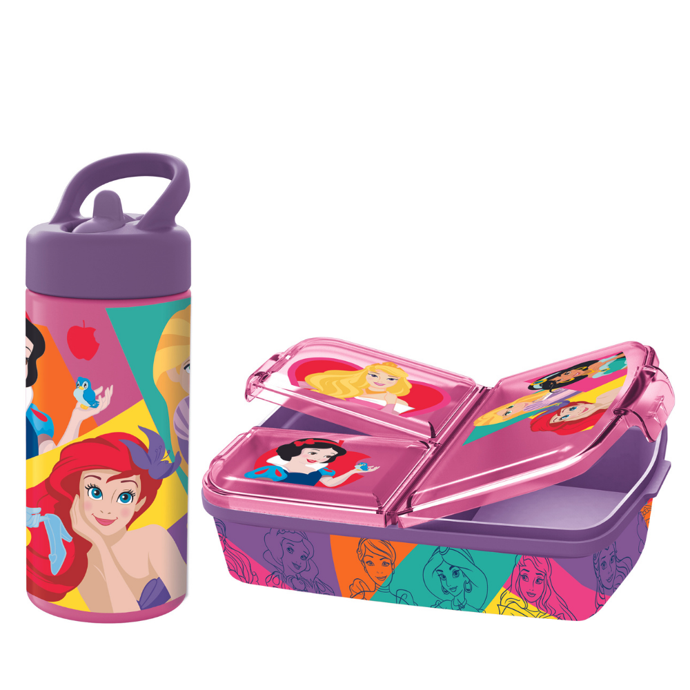 Stor - Lunch Box&Water Bottle - Disney Princess - Leker