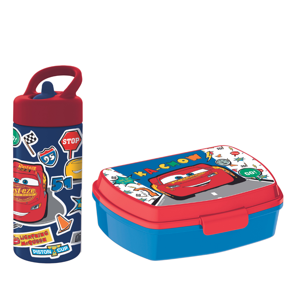 Buy Euromic Lunch Box Water Bottle Cars Free shipping