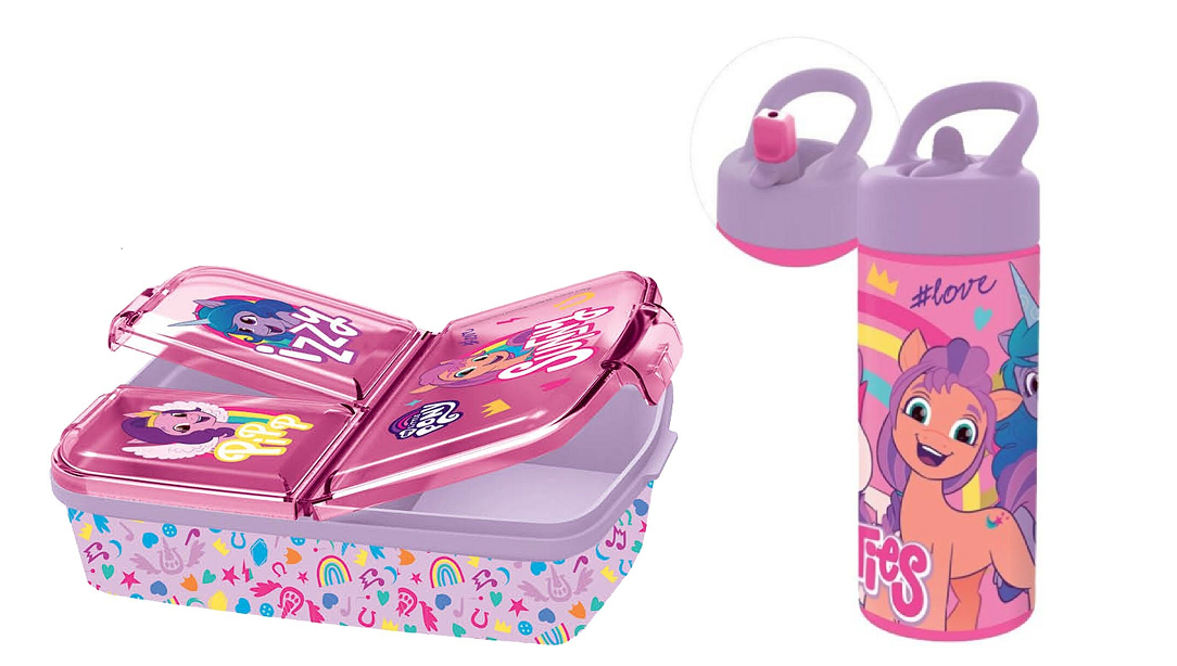 my little pony lunch box and water bottle combo set