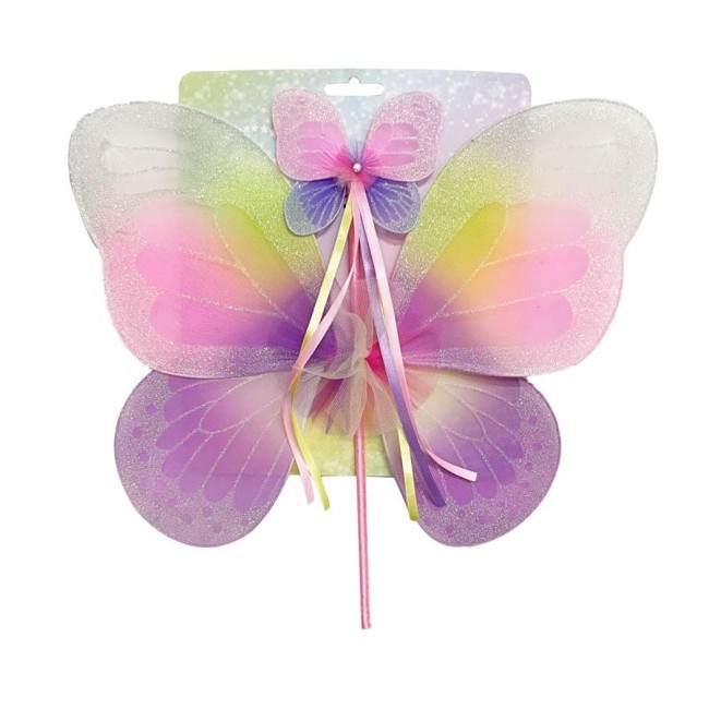 Tinka Magic - Butterfly Wings & Wand - Pink/Purple (8-800604)