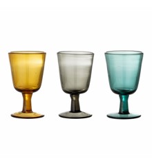 Bloomingville - Set of 3 Kanda Wine Glass (82052693)