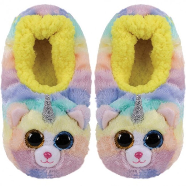 Ty Plush - Slippers - Heather the Cat with Horn (Size: 28-31) (TY95311)