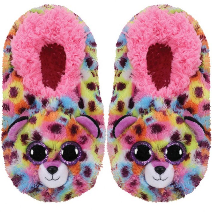 Ty Plush - Slippers - Giselle the Leopard (Size: 36-38) (TY95373)