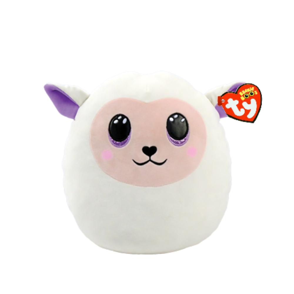 Ty Plush - Squish a Boos - Fluffy the Lamb (35 cm) (TY39330)