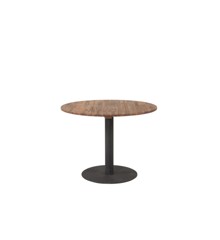 Venture Design - Cot Garden Table ø100 cm - Black steel/Acacia (1452-408) - Bundle