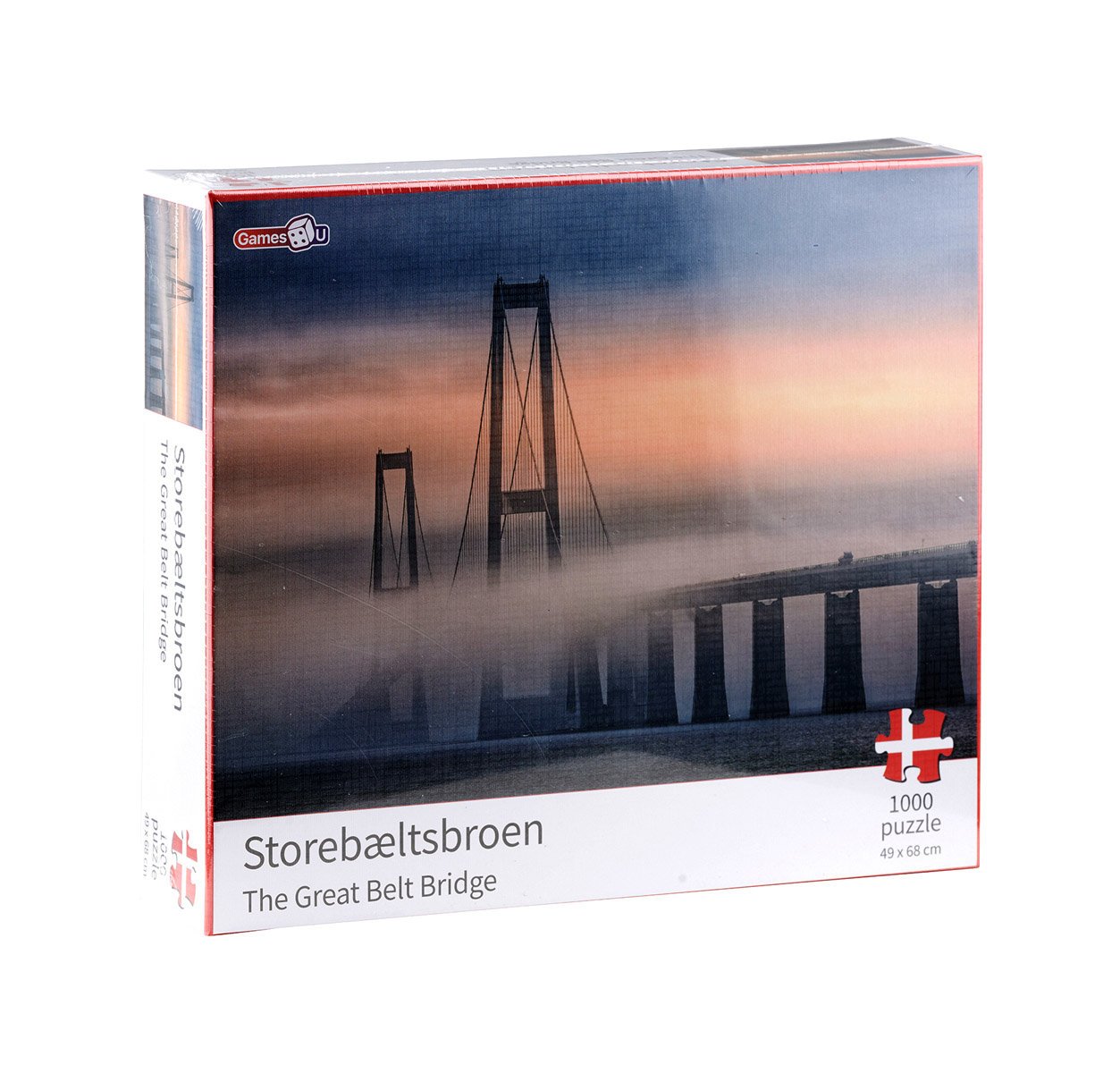 Denmark Puzzle - The Great Belt Bridge (1000 pcs.)