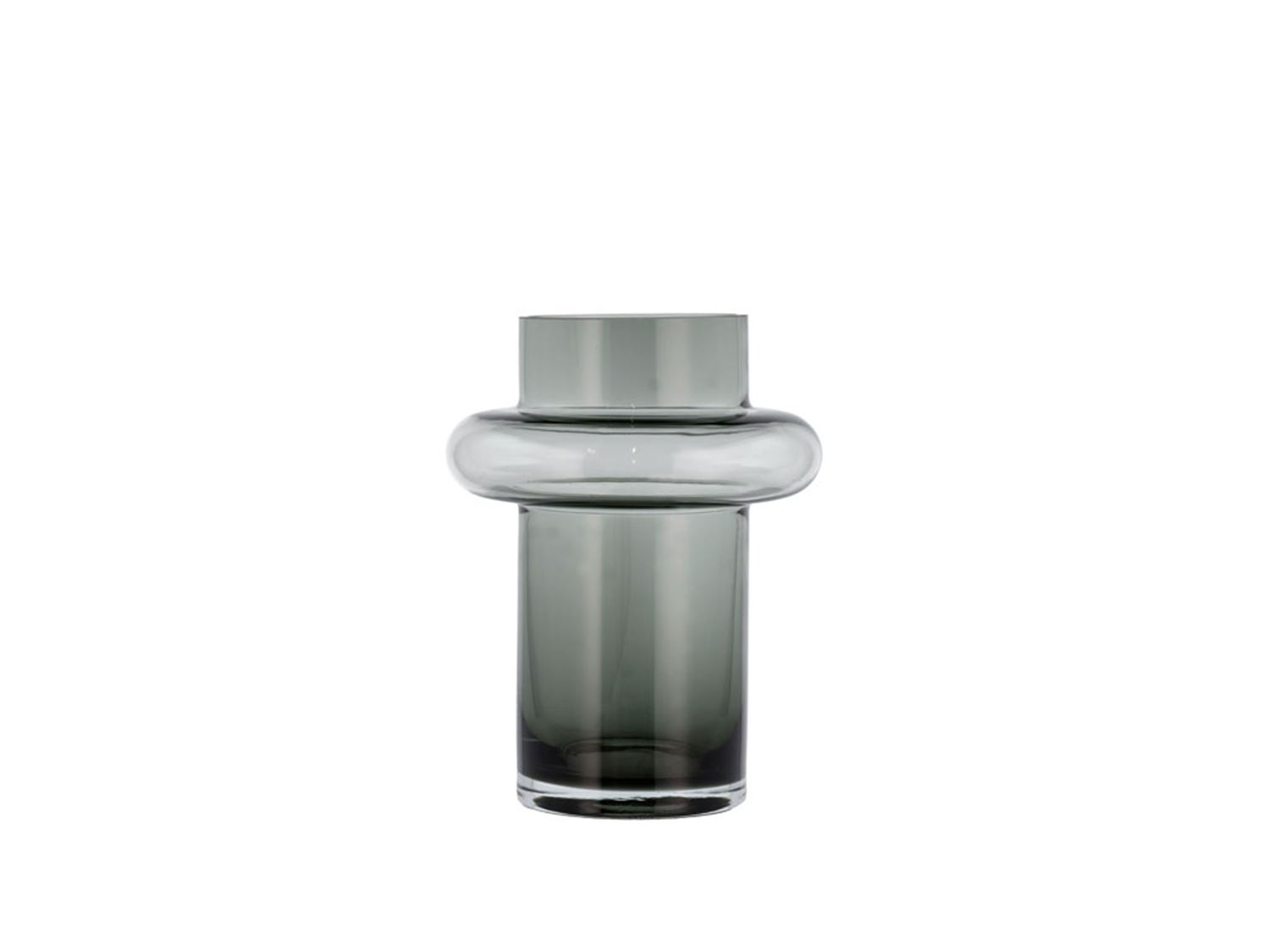 Lyngby Glas - Tube Vase - 20 cm - Smoke (23570)