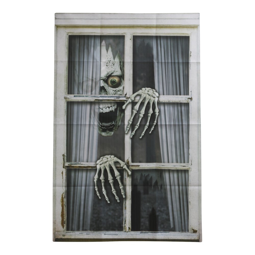 Joker - Halloween - Window Decoration - Skull&Hands 120x80 cm (96664) - Leker