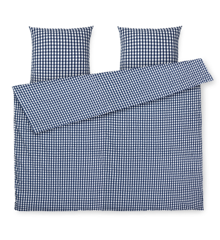 Juna - Organic Bed linen - Crisp  - 200 x 220 cm - Dark blue