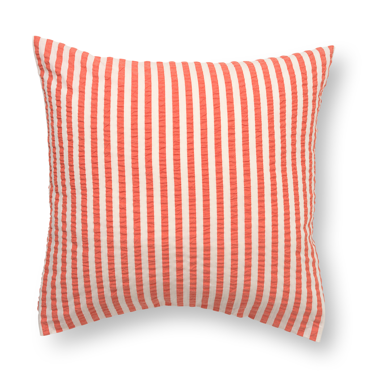 Juna - Organic Pillow case - Crisp Lines - 60 x 63 cm - Chili