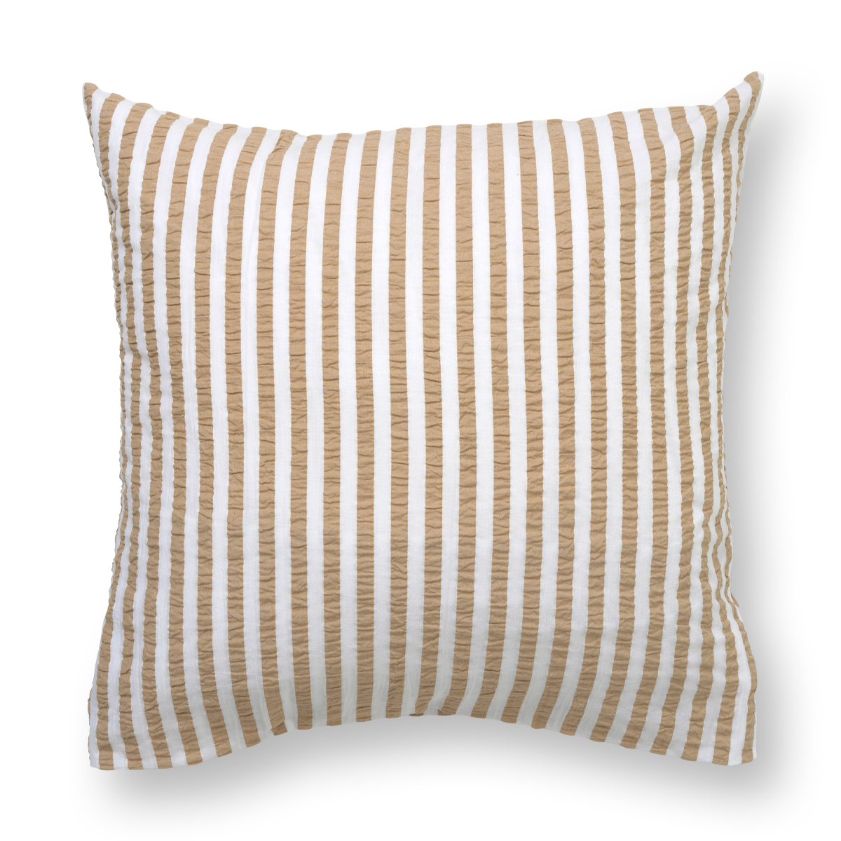 Juna - Organic Pillow case - Crisp Lines - 60 x 63 cm - Sand