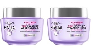 L'Oréal Paris - 2 x Elvital Hyaluron Plump Mask 300 ml - Skjønnhet