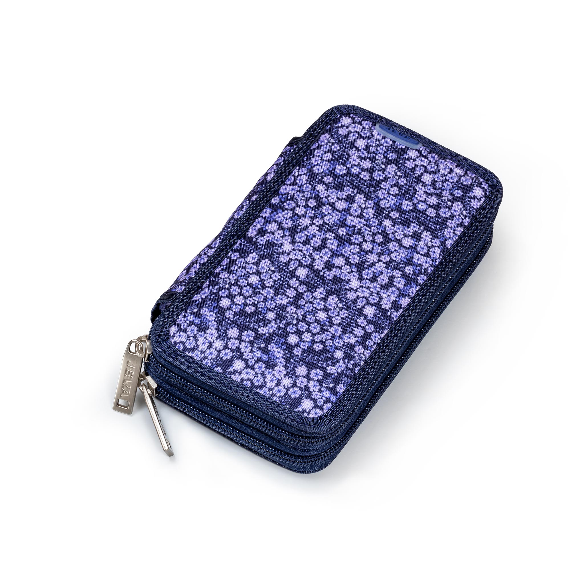 JEVA - Twozip Pencil Case - Purple Pequena (8865-92)