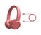 Philips Audio - On-ear Wireless Headphones - Red thumbnail-6