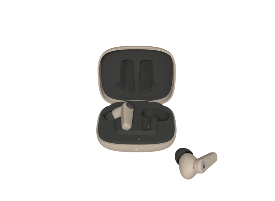 KreaFunk - aSENSE Wireless In-Ear Headphones - Ivory Sand (KFWT129)