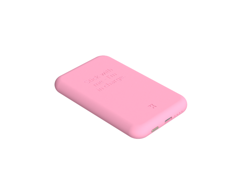 Kreafunk - toCHARGE QI powerbank - Fresh Pink