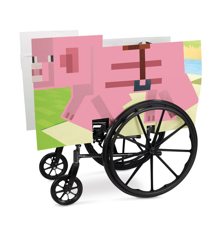 Disguise - Adaptive Wheelchair Cover - Minecraft Pig (120739)