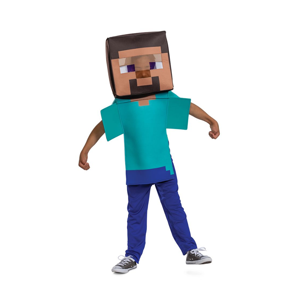 tolv kolbøtte Landsdækkende Køb Disguise - Fleksibel Minecraft Kostume - Steve (128 cm) - Blue - 128 -  Fri fragt