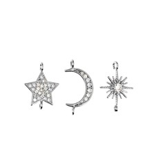 Pendants - Sun Moon Star - 925S sterling silver plated
