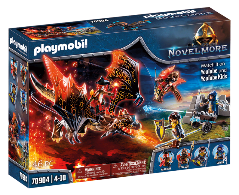 nuttet Rå Konflikt Kjøp Playmobil - Novelmore - Dragon Attack (70904)