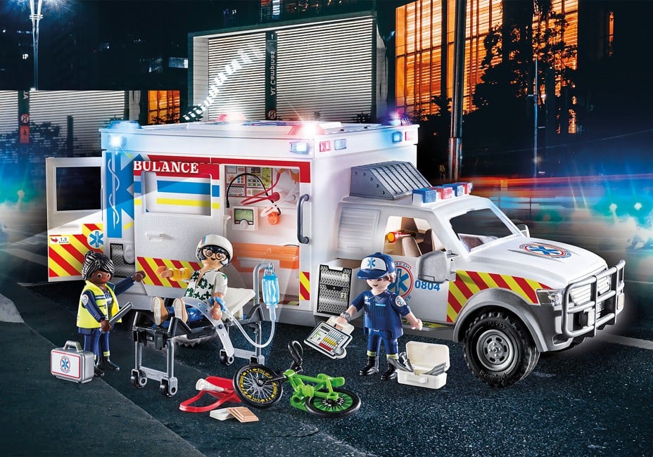 Playmobil - US Ambulance with Lights and Sound (70936)