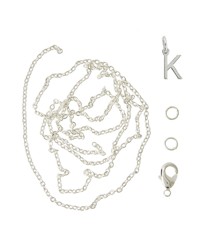 Me & My Box - Pendant Set - Letter - K - 925S silver plated (BOX226062)