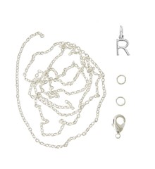 Me & My Box - Pendant Set - Letter - R - 925S silver plated (BOX226069)