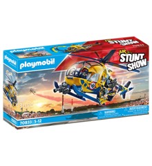 Playmobil - Air Stunt Show Helicokter med Film Crew (70833)