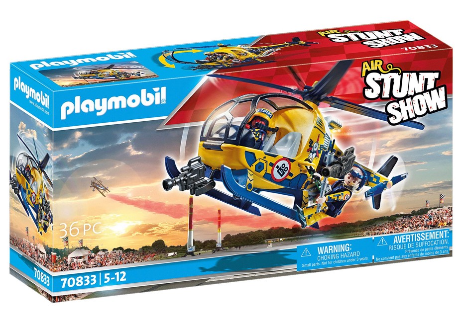 Playmobil - Air Stunt Show Helicopter with Film Crew (70833)