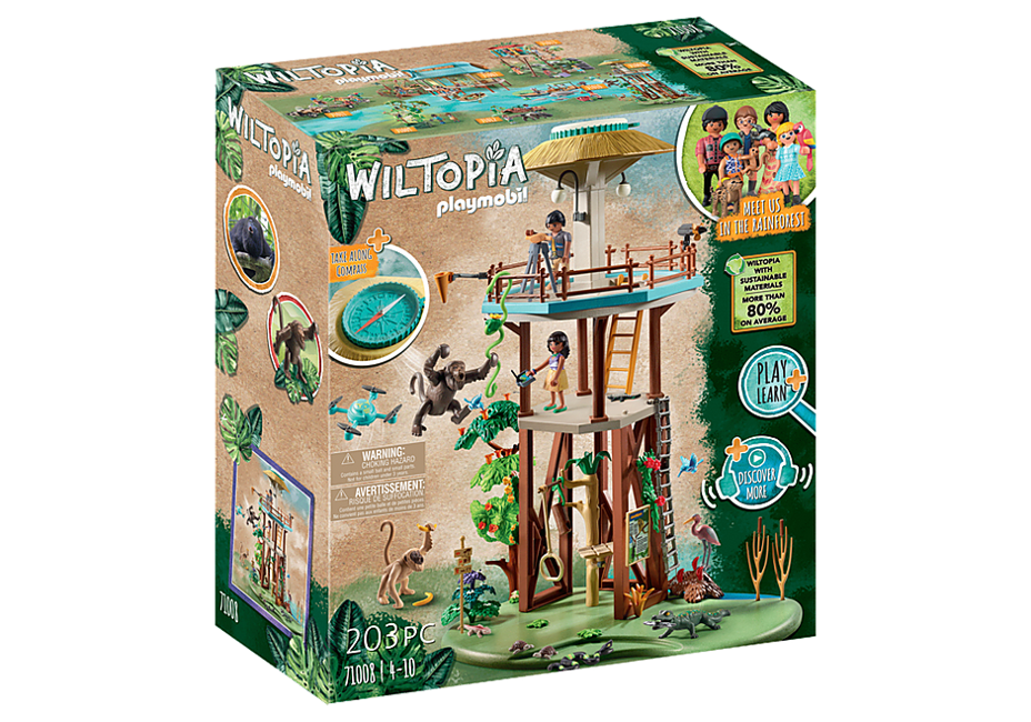 Playmobil - Wiltopia - Forskningstårn med kompas (71008)