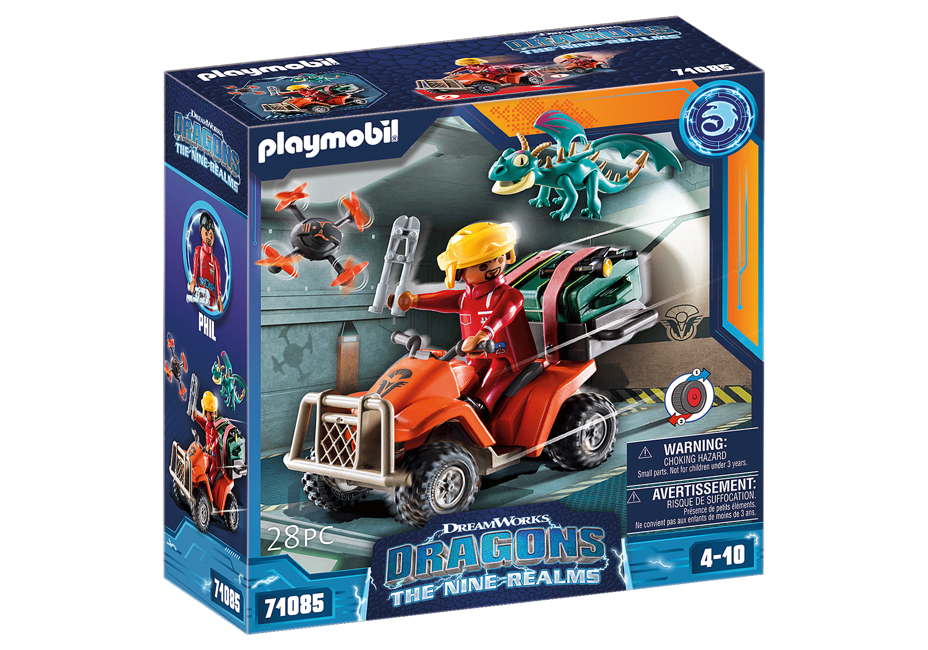Playmobil - Dragons: The Nine Realms - Icaris Quad with Phil (71085)