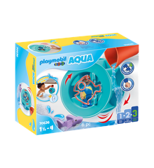 Playmobil 1.2.3 - Water Wheel with Baby Shark (70636)