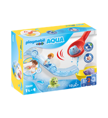 Playmobil 1.2.3 - Water Slide with Sea Animals (70637)