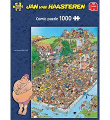 Jan Van Haasteren - Fun Around the Pool - 1000 Piece Puzzle (82037)