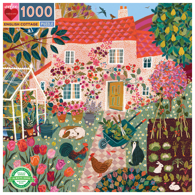eeBoo - Puzzle 1000 pcs - English Cottage - (EPZTCGE) - Leker