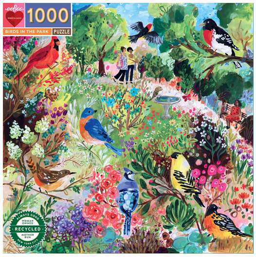 eeBoo - Puzzle 1000 pcs - Birds in the Park - (EPZTBPK)